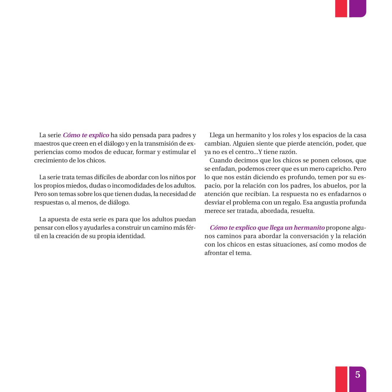 ¿Cómo te explico que llega un hermanito?