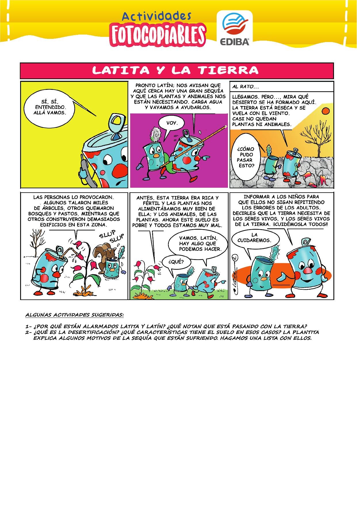 Enseñar con Cómics Nº 6 Latita y sus amigos