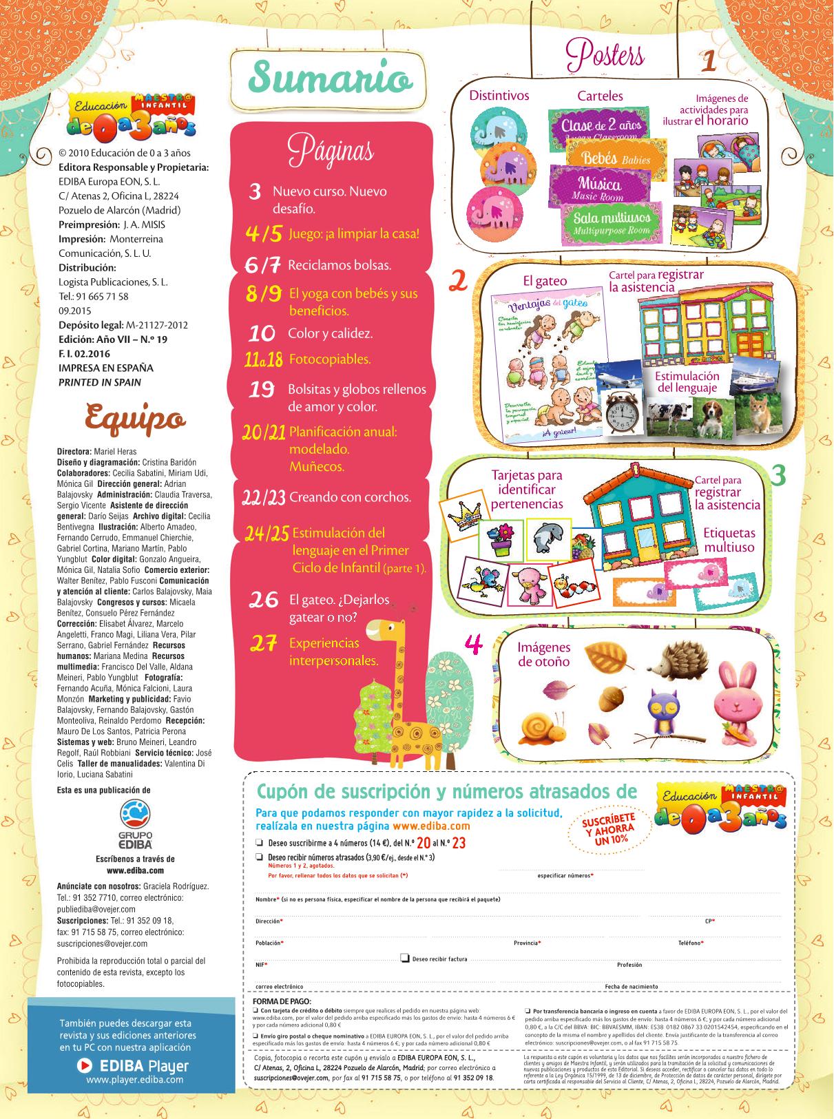 Educación de 0 a 3 años Nº 19