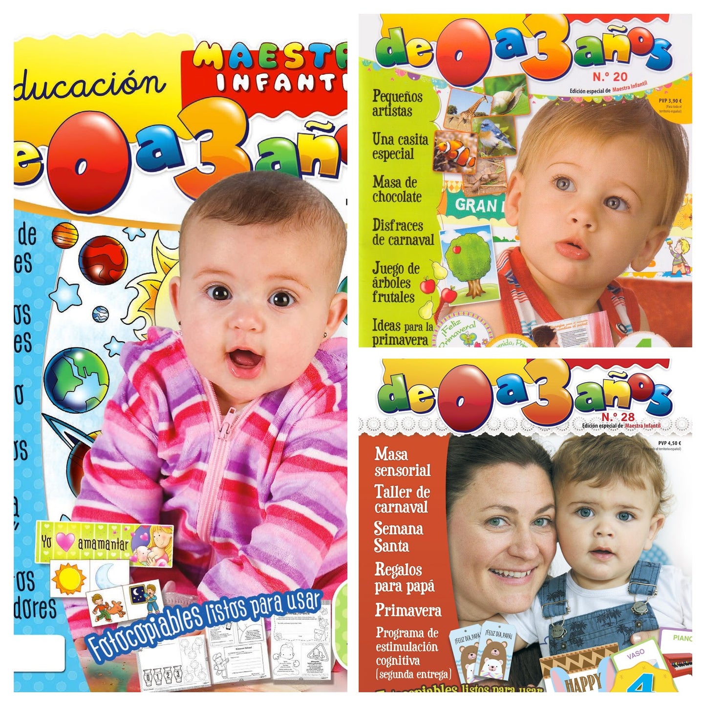 Educación de 0 a 3 años - Pack 3 Revistas Primavera