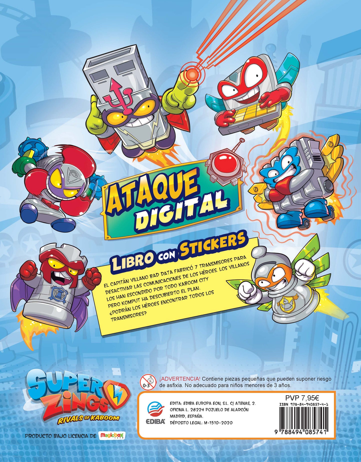 Libro con Stickers Superzings Nº 2 Series 5