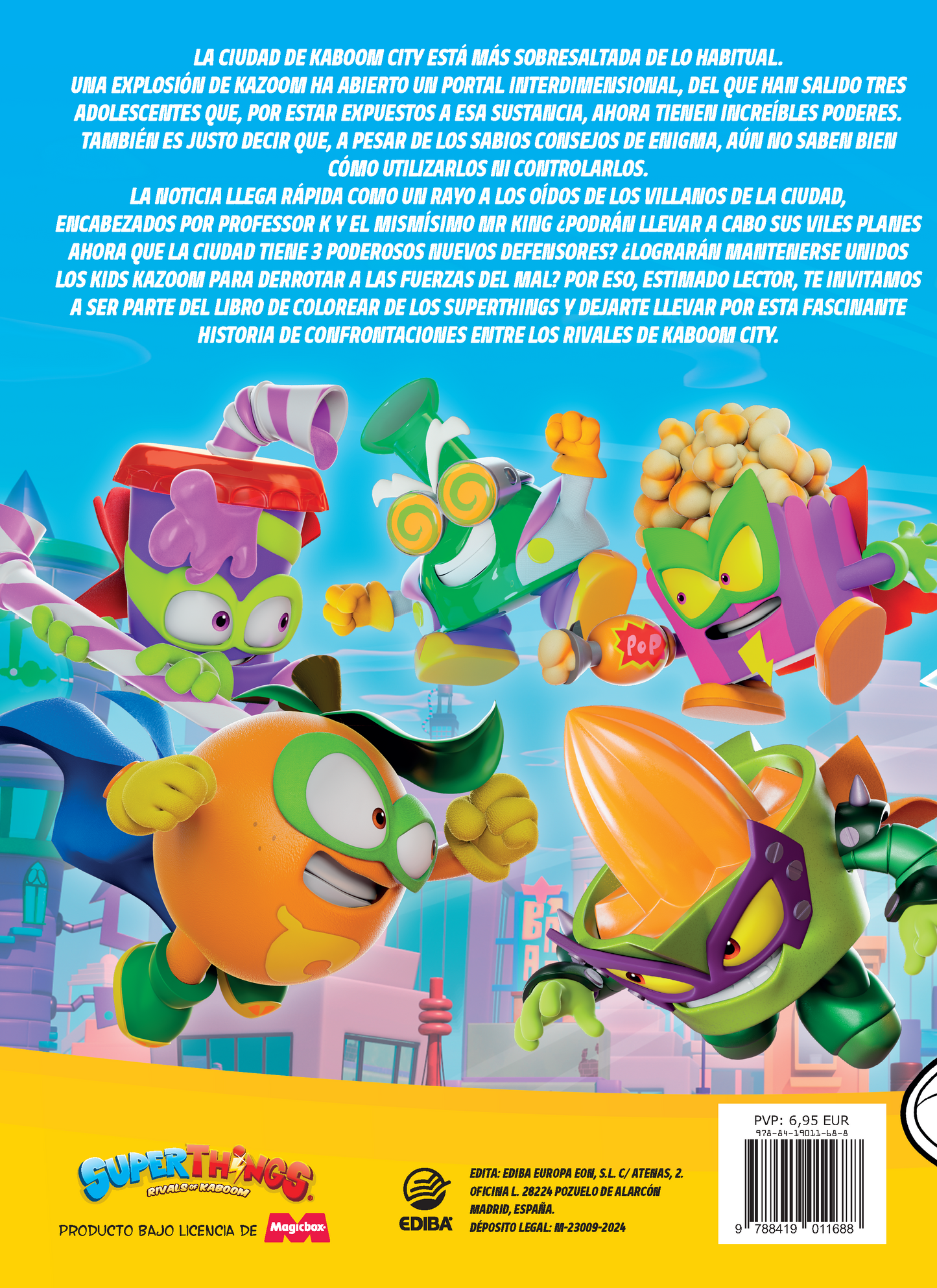Libro para Colorear Superthings Nº14 Kazoom Power Battle