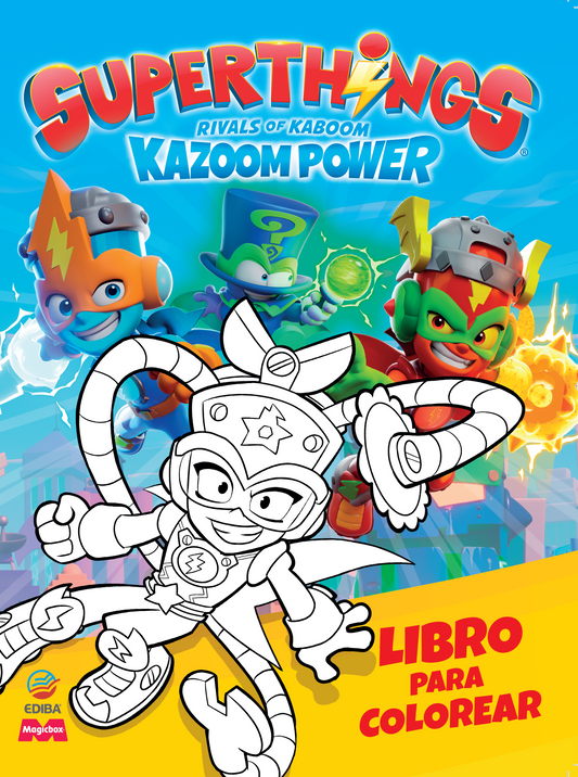 Libro para Colorear Superthings Nº14 Kazoom Power Battle