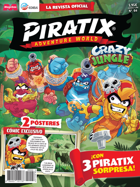 Revista Piratix Nº 4 Adventure World. Serie Crazy Jungle