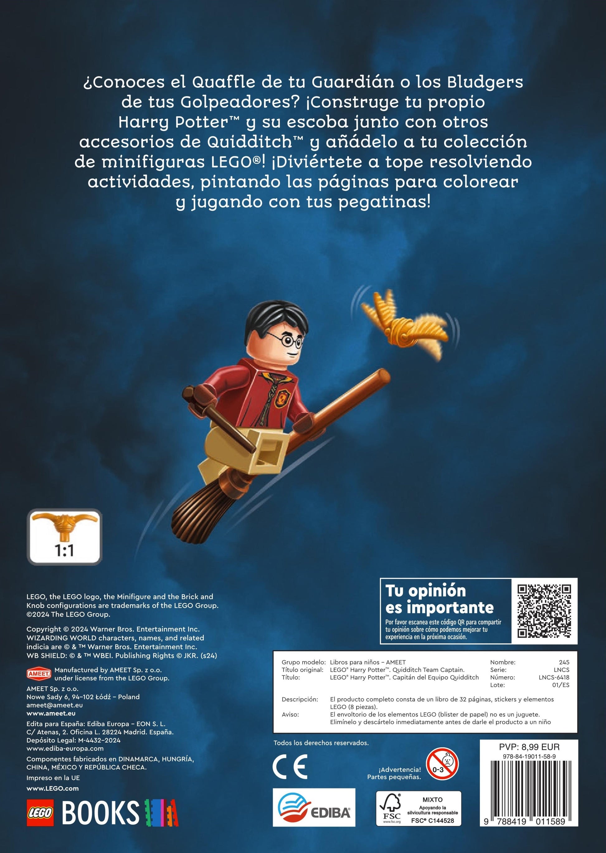 LEGO Harry Potter - Capitán del Equipo Quidditch