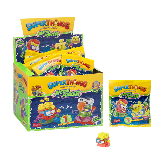 Pack 10 Sobres Superthings Serie Neon Power