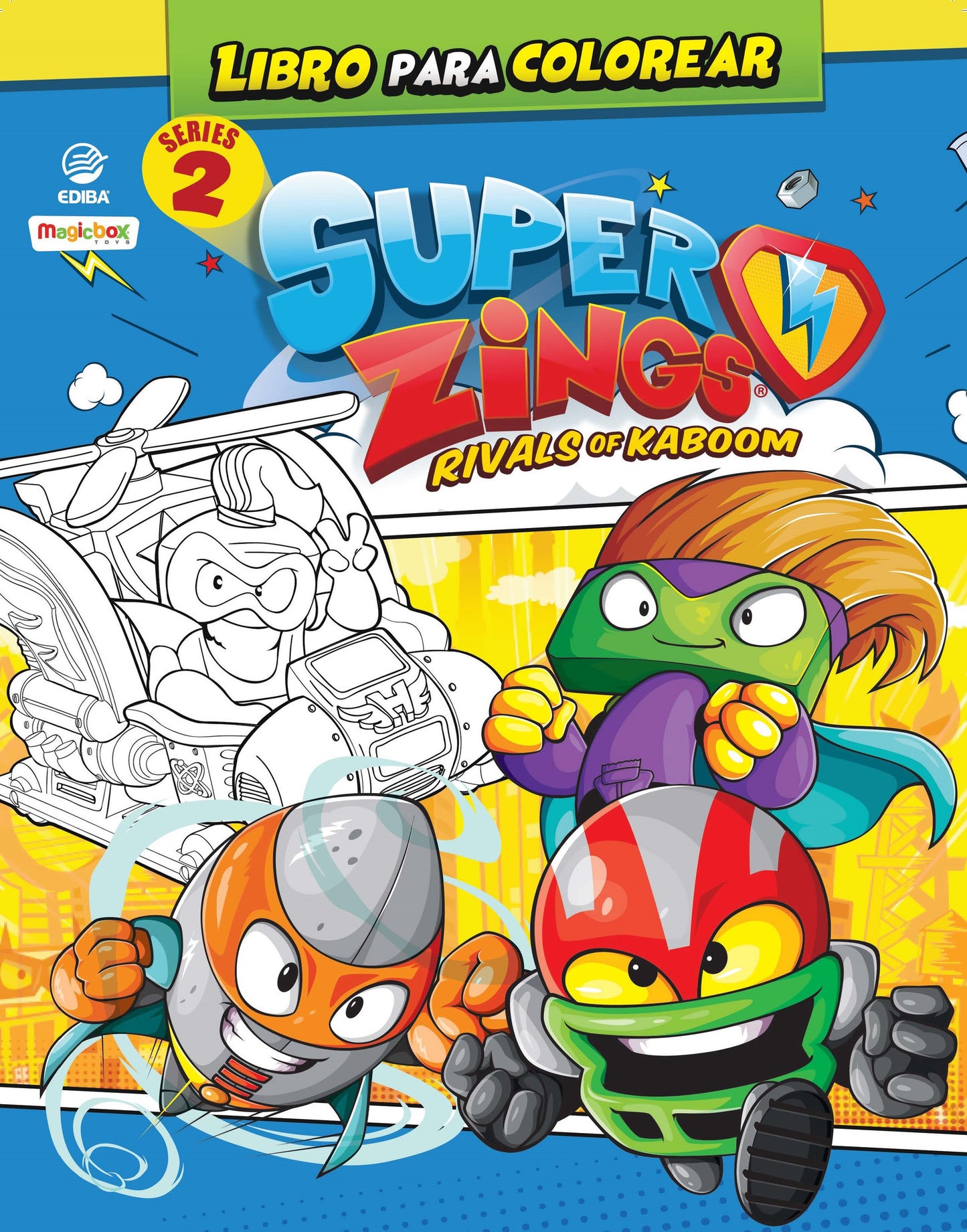 Libro para Colorear  Superzings Nº 7 Series 2