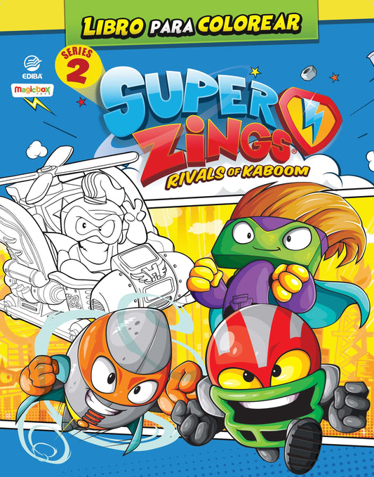 Libro para Colorear  Superzings Nº 7 Series 2
