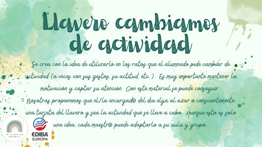 LLAVERO CAMBIAMOS DE ACTIVIDAD