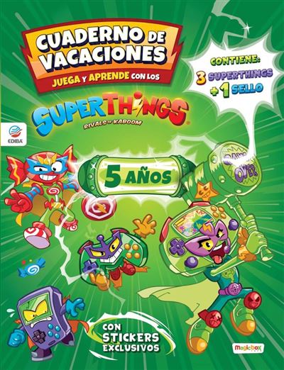 Cuaderno de Vacaciones 2022 - Juega y Aprende con los Superthings - 5 Años