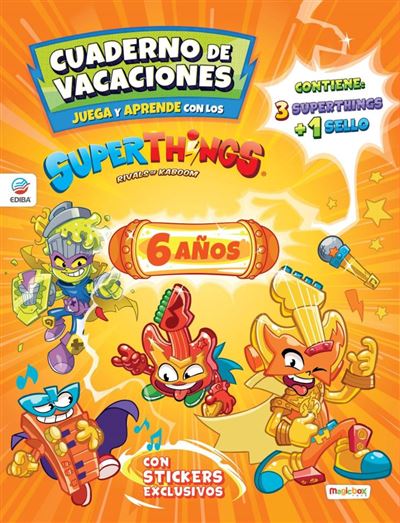 Cuaderno de Vacaciones 2022 - Juega y Aprende con los Superthings - 6 Años