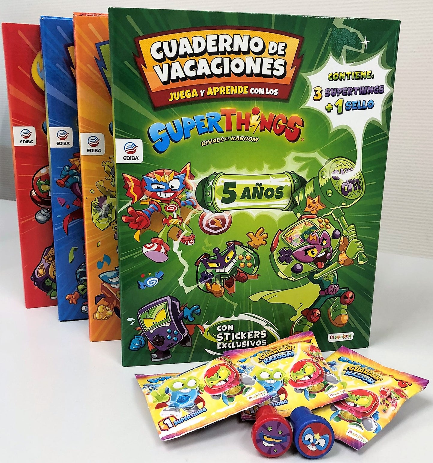 Cuaderno de Vacaciones 2022 - Juega y Aprende con los Superthings - 5 Años