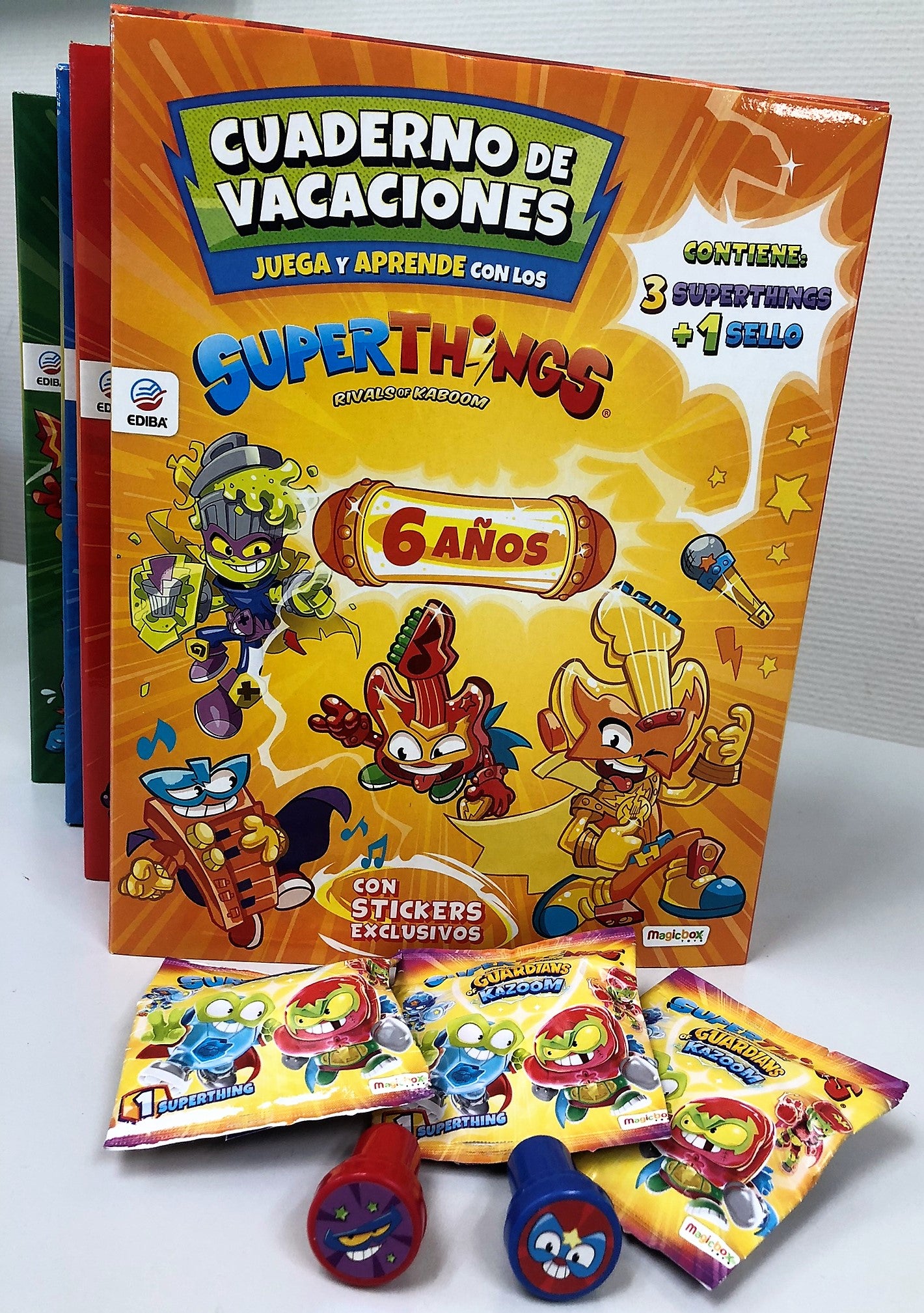 Cuaderno de Vacaciones 2022 - Juega y Aprende con los Superthings - 6 Años