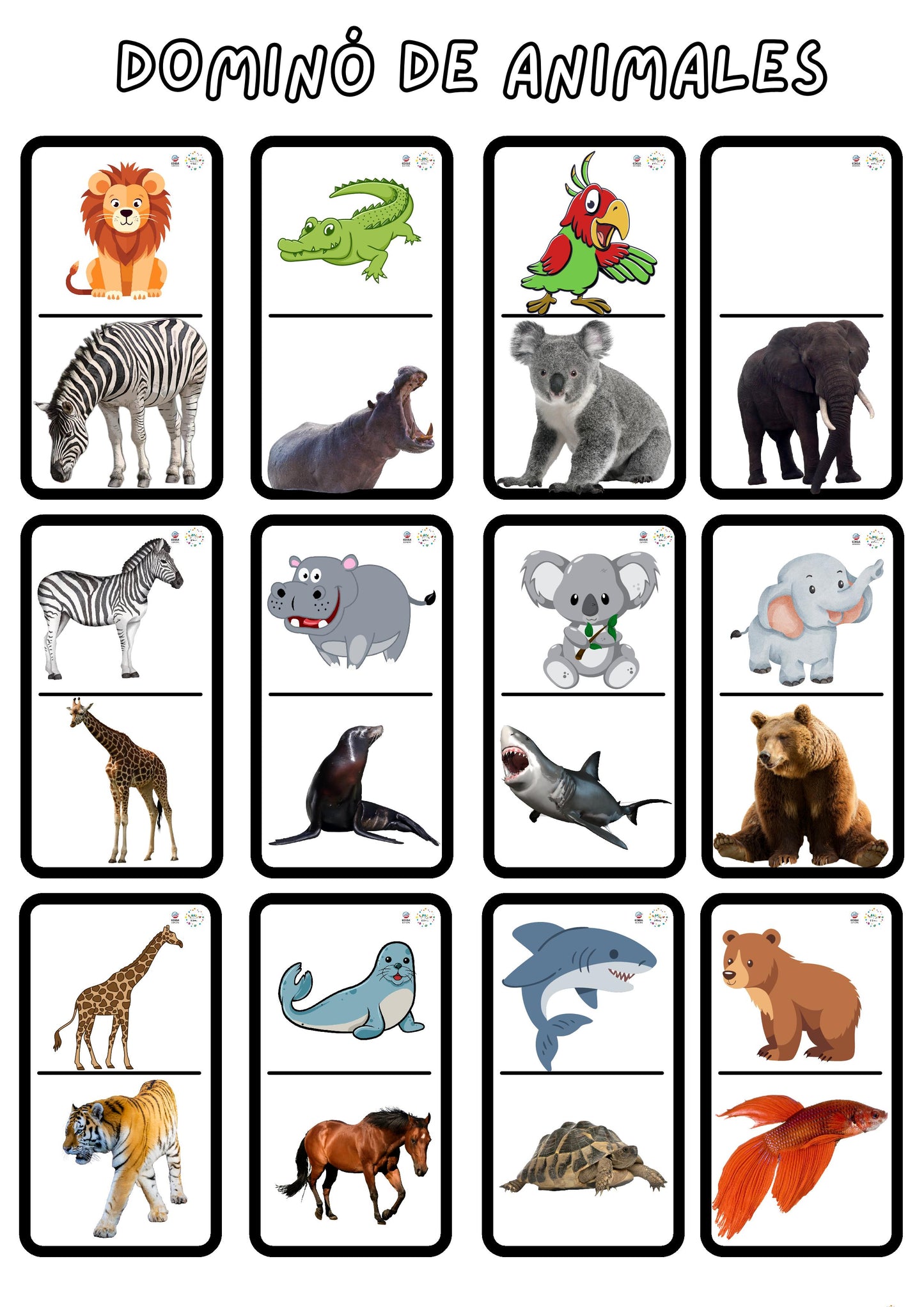 DOMINÓ DE ANIMALES