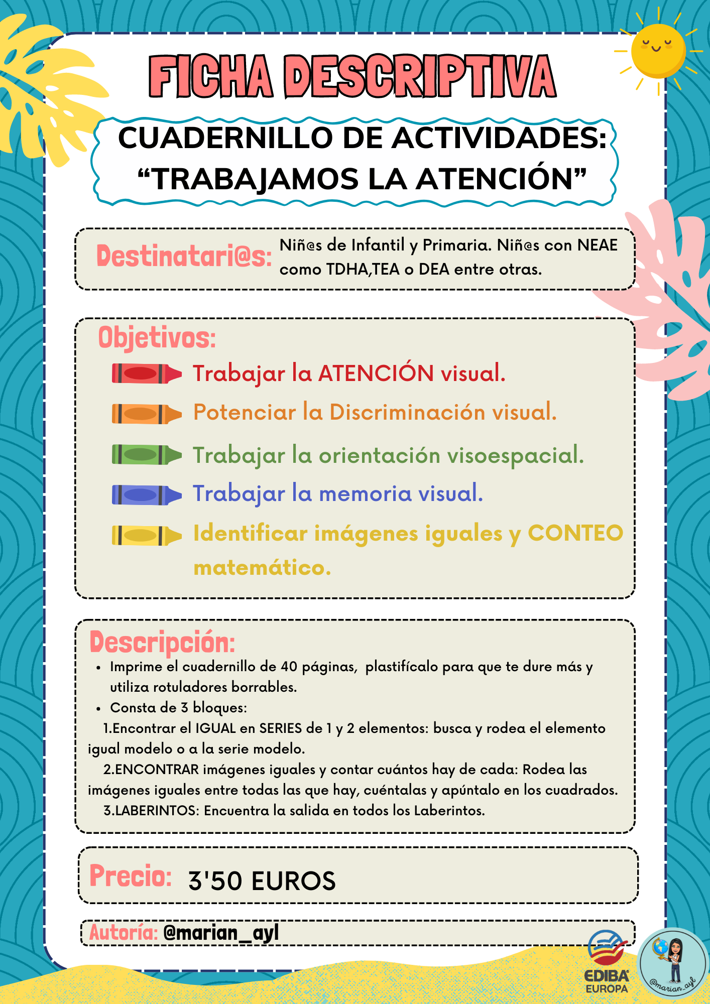 TRABAJAMOS LA ATENCIÓN