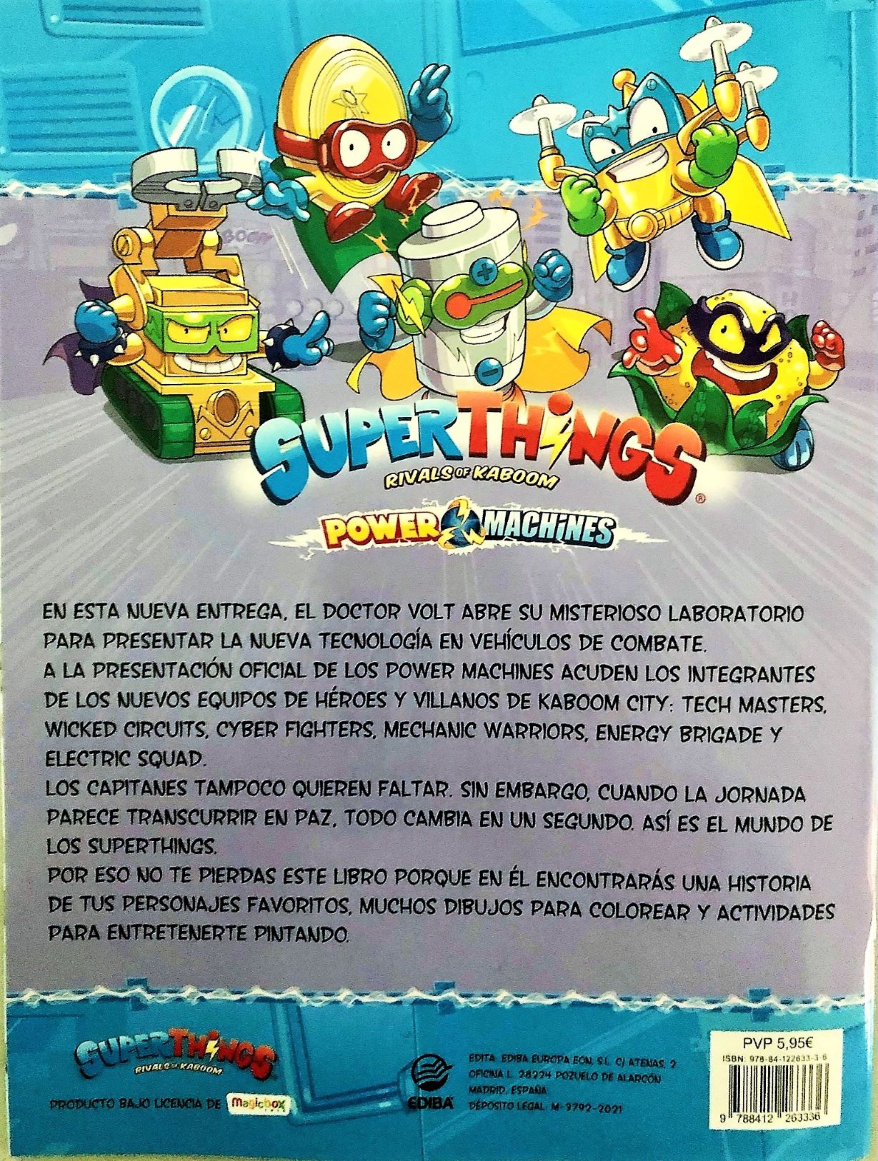 Libro para Colorear Superthings Nº 5 Serie Power Machines
