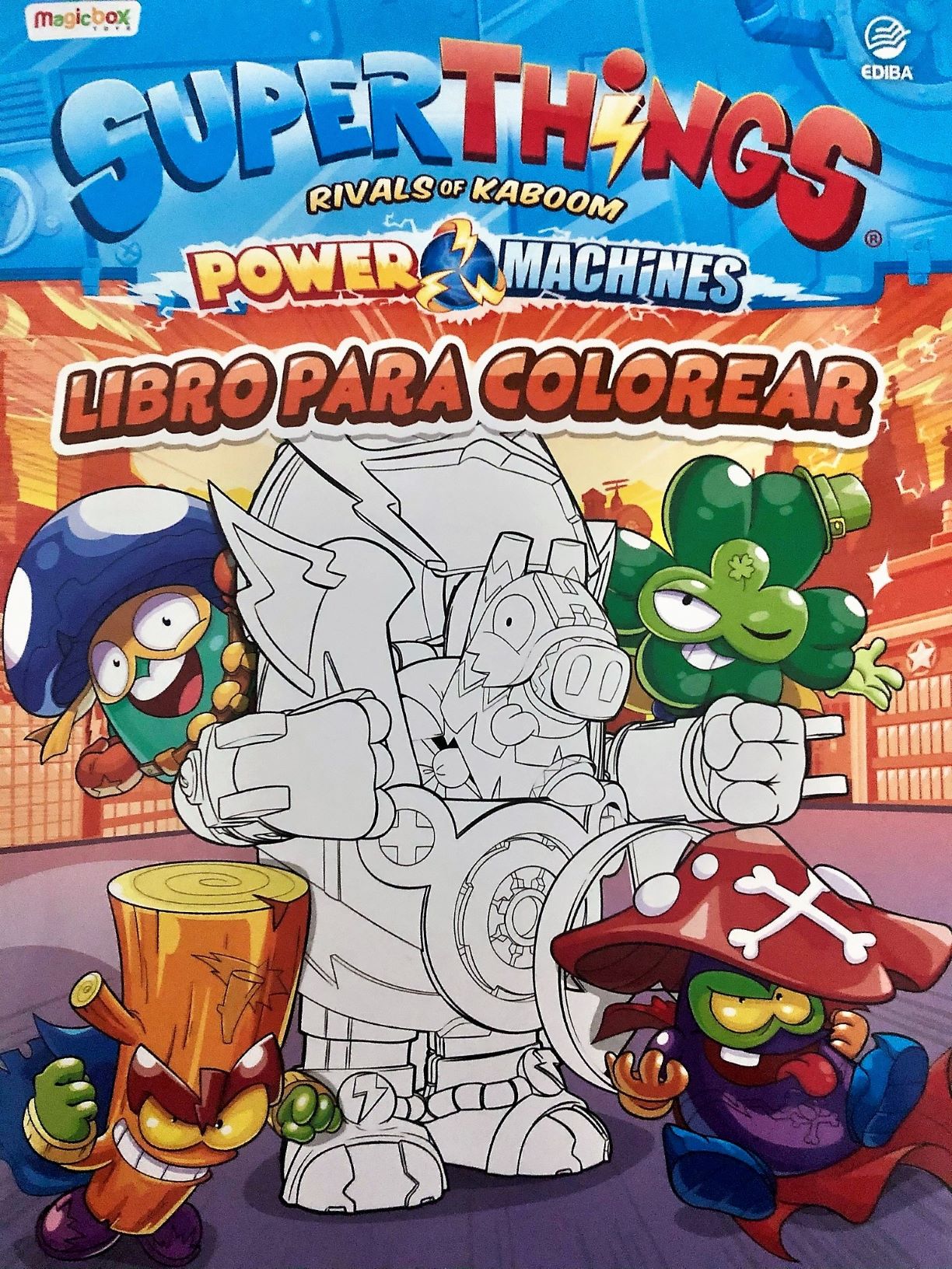 Libro para Colorear Superthings Nº 5 Serie Power Machines