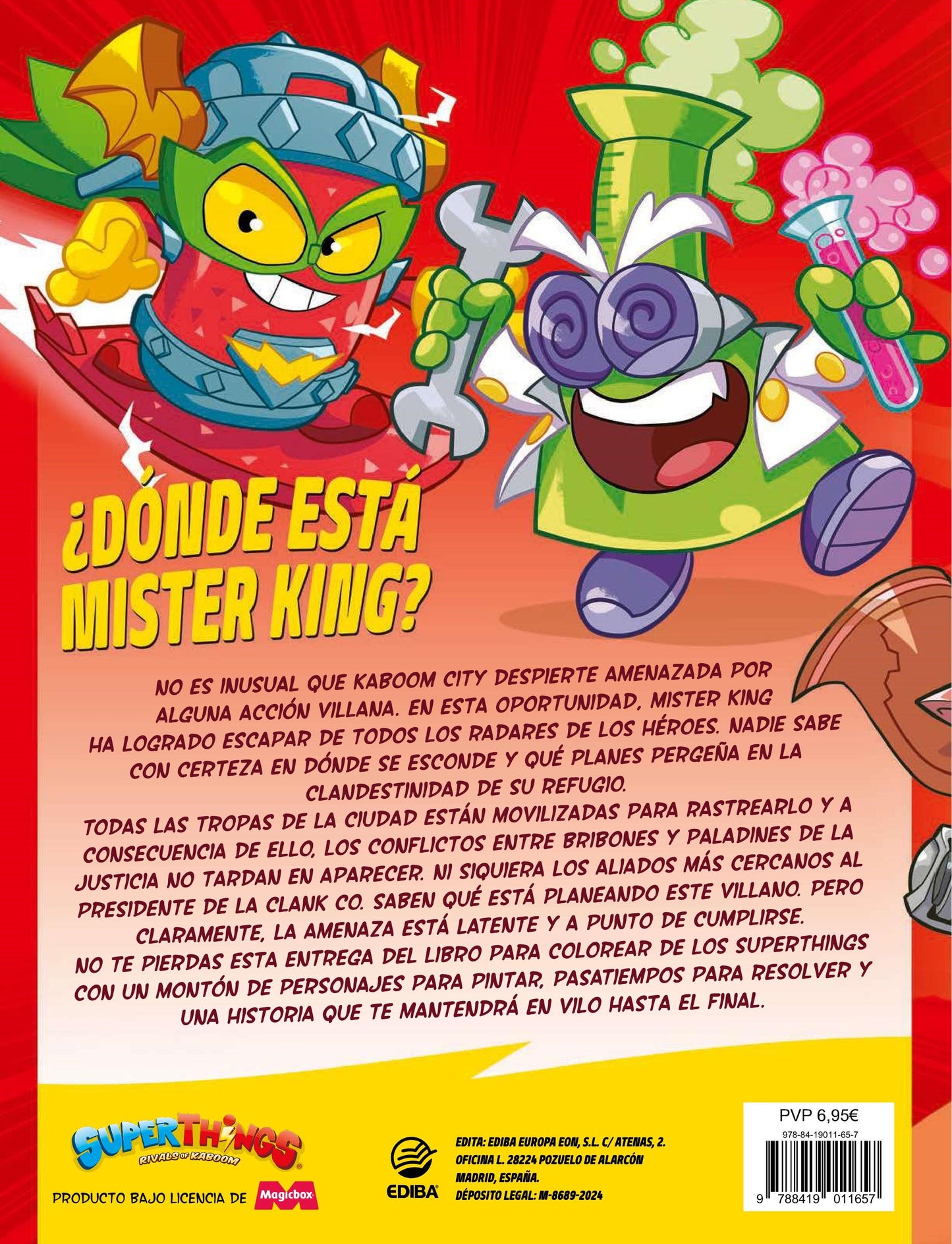 Libro para Colorear Superthings Nº13 Serie Legends