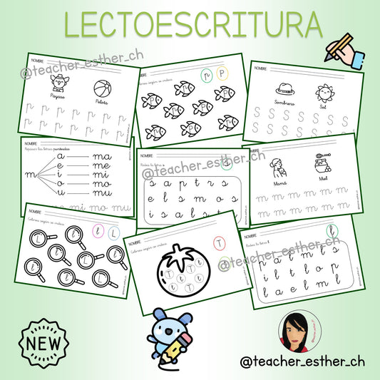LECTOESCRITURA - PRIMERAS CONSONANTES