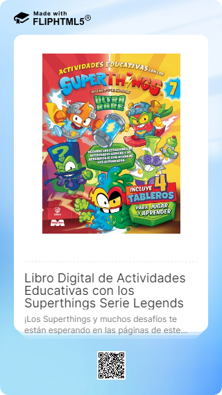 Actividades Educativas con los Superthings Nº 7 Serie Legends