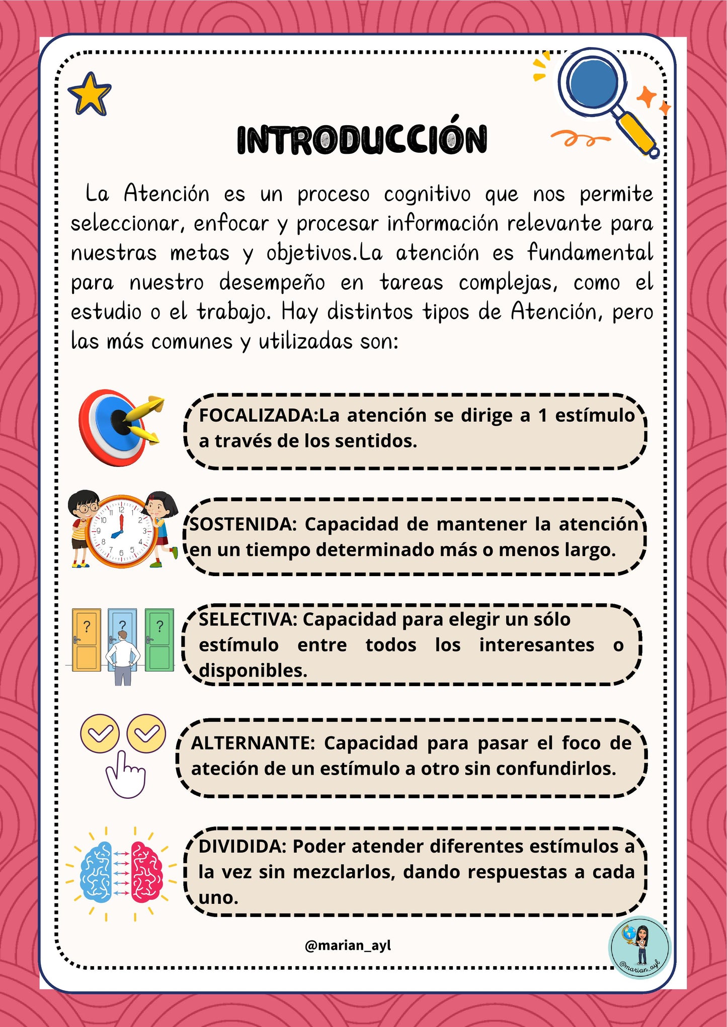 TRABAJAMOS LA ATENCIÓN