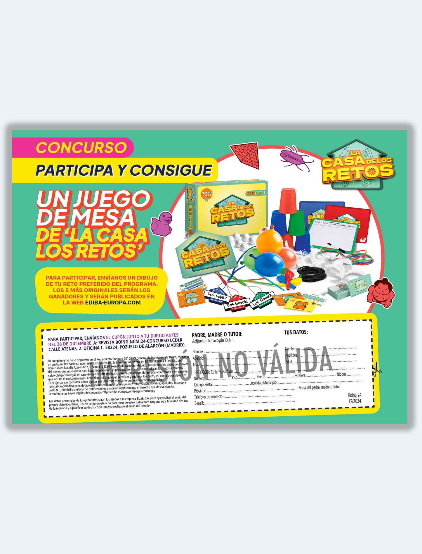 Concurso Juego de mesa 'La Casa de los Retos'