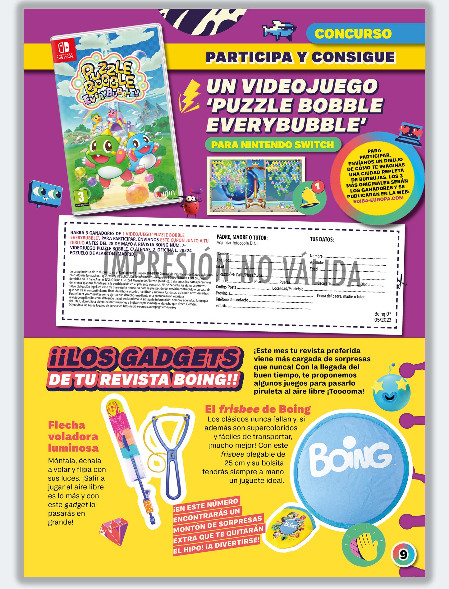 Concurso Videojuego Puzzle Bobble
