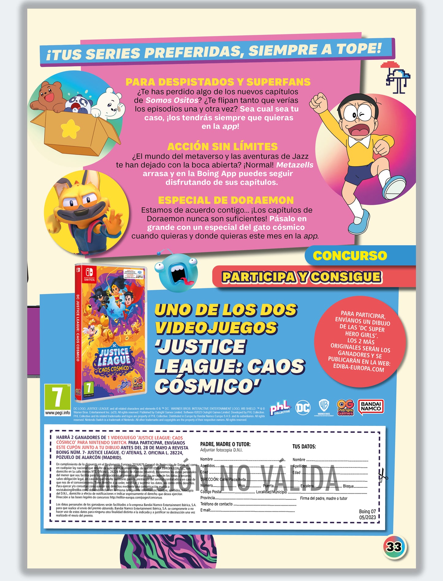 Concurso Videojuego Justice League