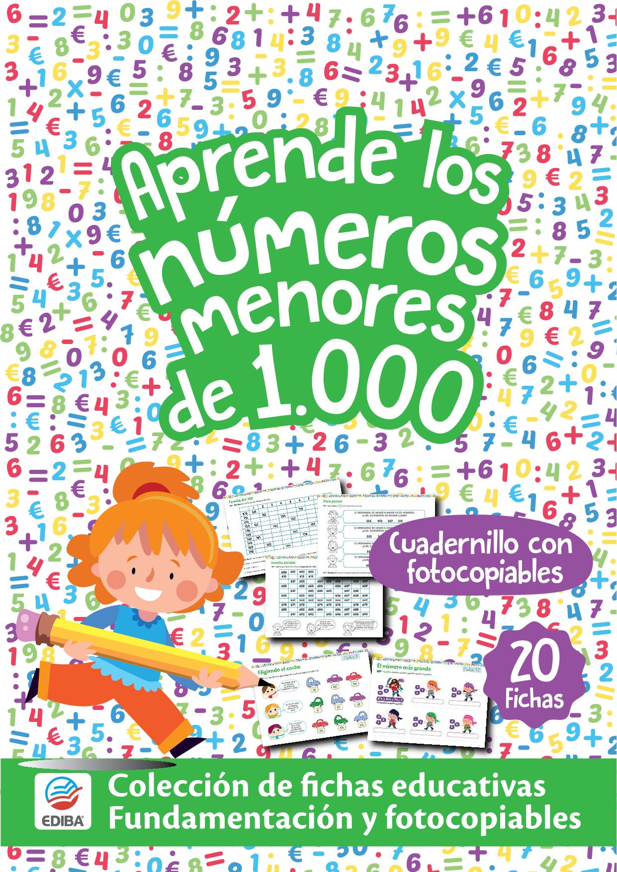 Fichas Educativas Nº 6 - Aprende los Números menores de 1.000