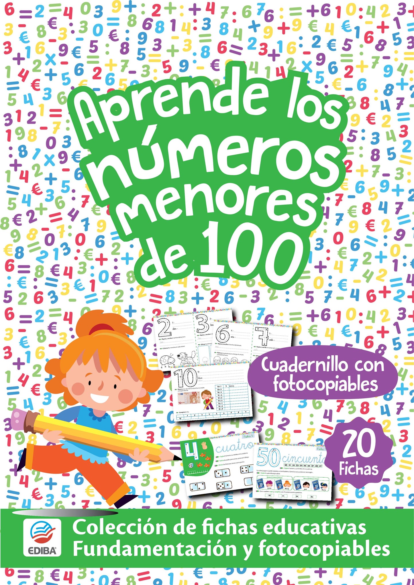 Fichas Educativas Nº 2 - Aprende los Números menores de 100