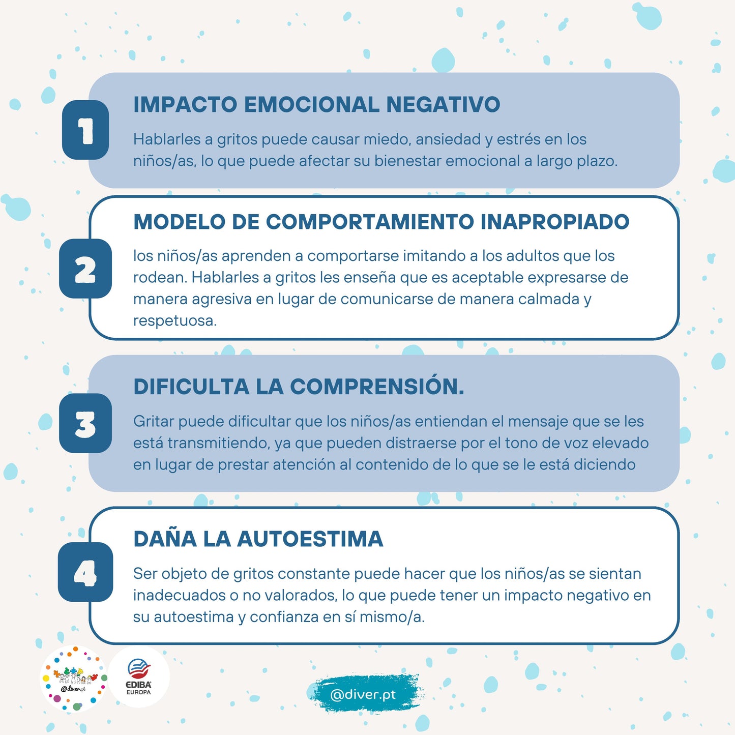 Infografía ¿POR QUÉ NO HABLAR A GRITOS A LOS NIÑOS?