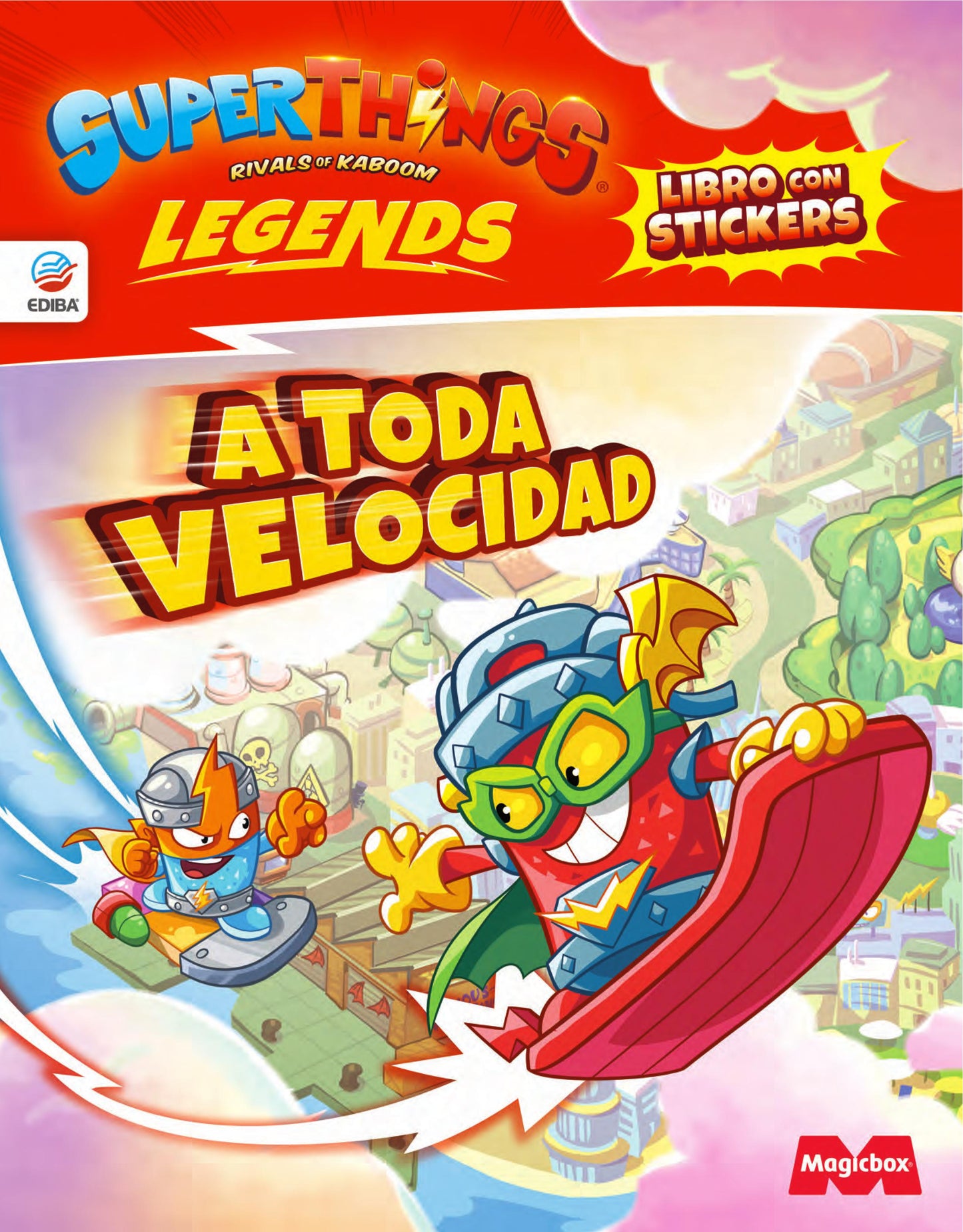 Libro con Stickers Superthings Nº11 Serie Legends