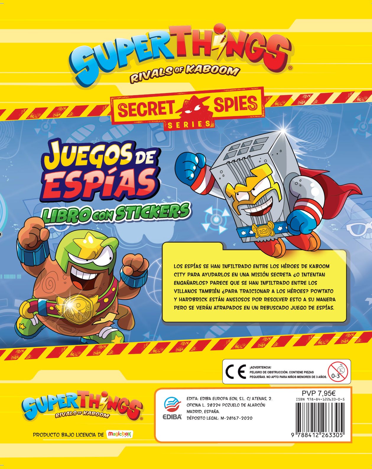 Libro con Stickers Superthings Nº 4 Serie Secret Spies