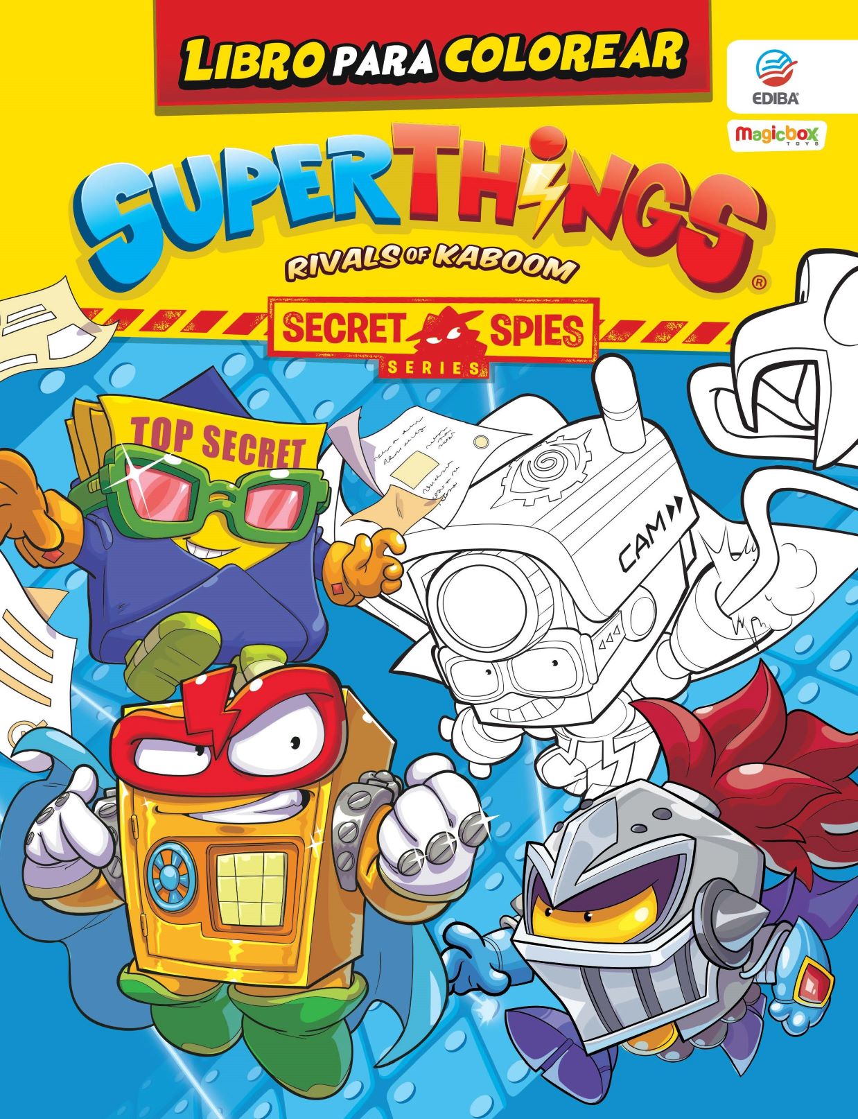 Libro para Colorear Superthings Nº 4 Serie Secret Spies