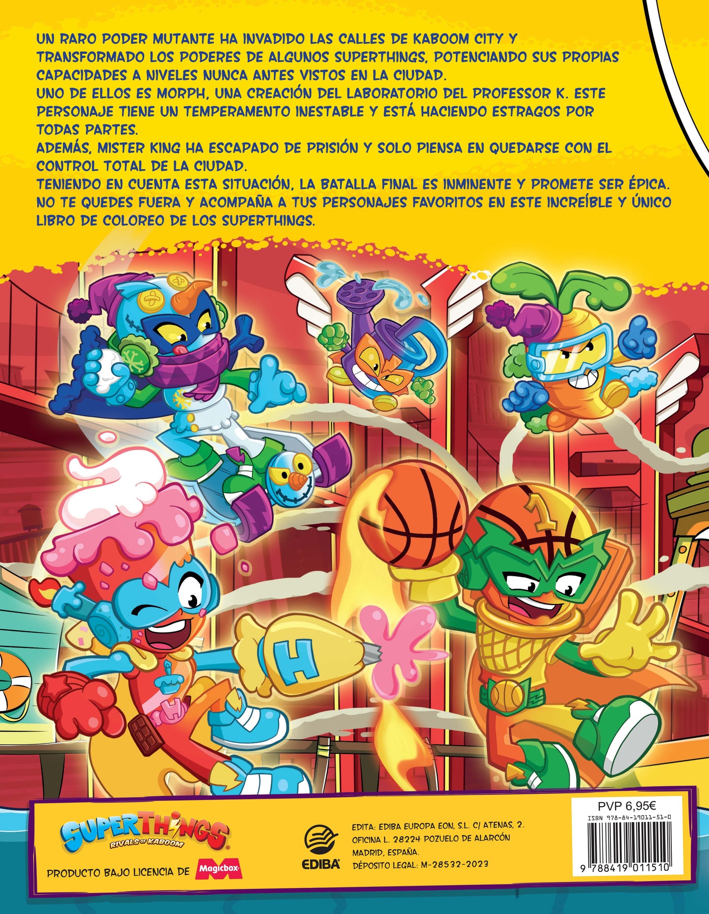 Libro para Colorear Superthings Nº12 Serie Mutant Battle