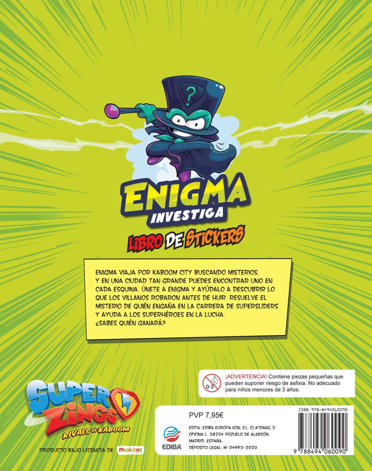 Libro con Stickers Superzings Nº 3 Series 3