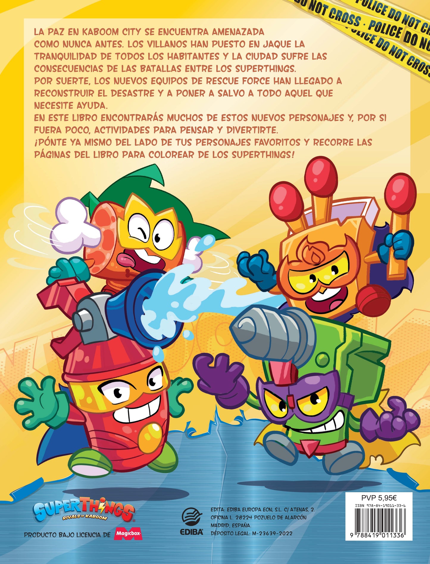 Libro para Colorear Superthings Nº10 Serie Rescue Force