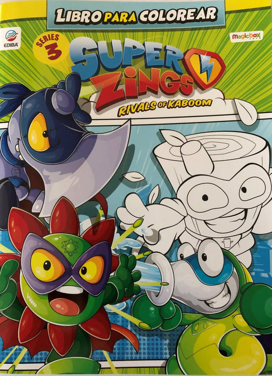 Libro para Colorear  Superzings Nº 3 Series 3