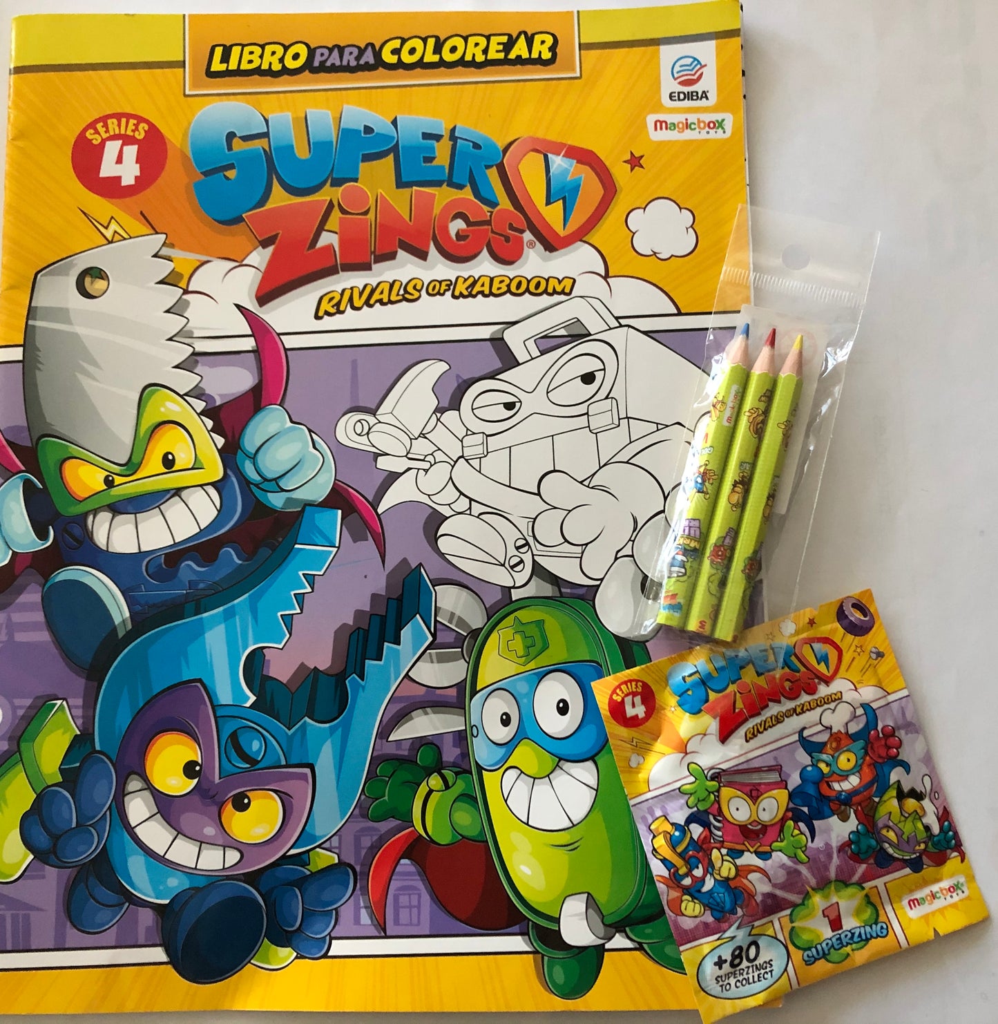 Libro para Colorear Superzings Nº 1 Series 4