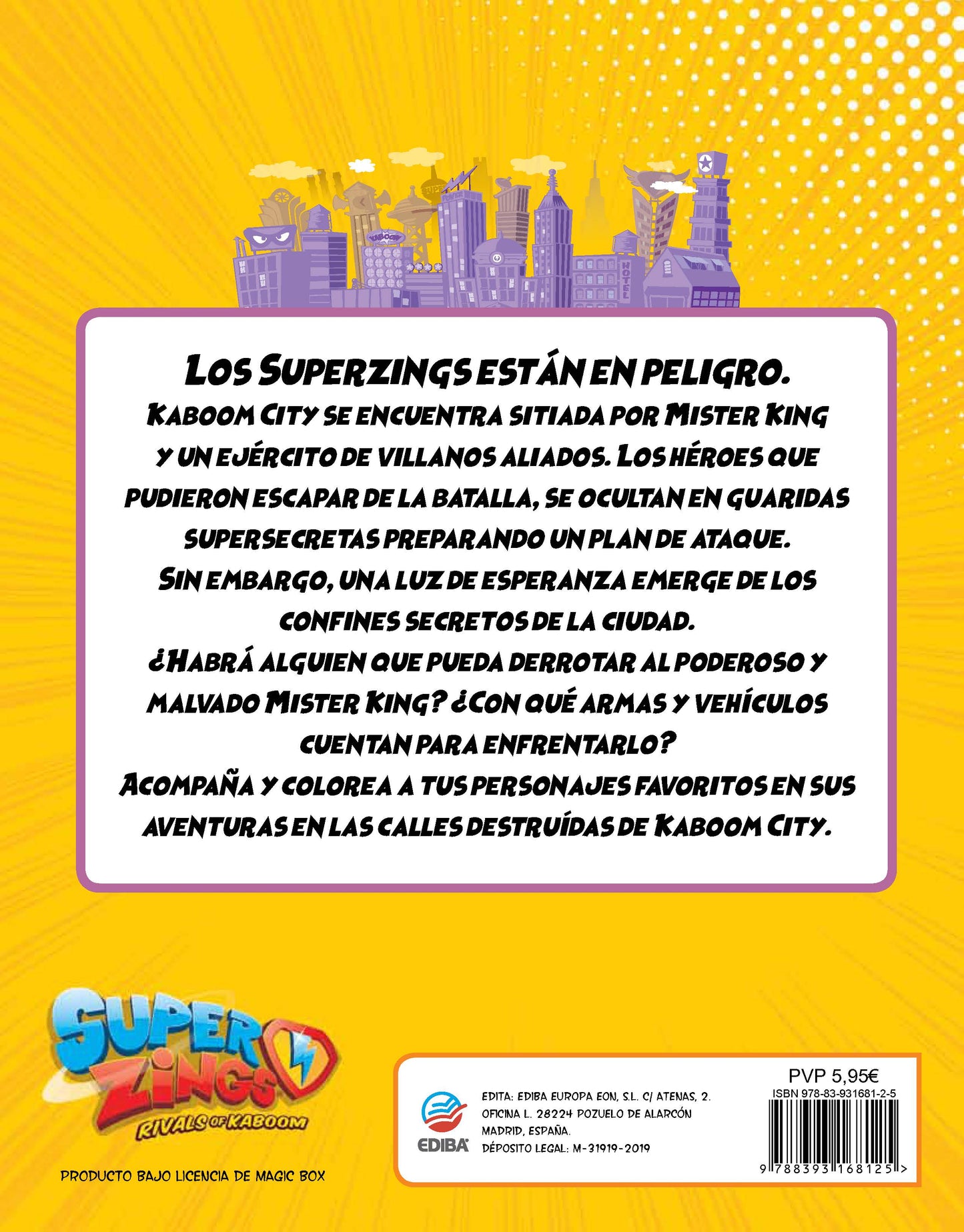 Libro para Colorear Superzings Nº 1 Series 4