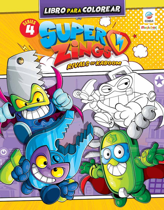 Libro para Colorear  Superzings Nº 1 Series 4