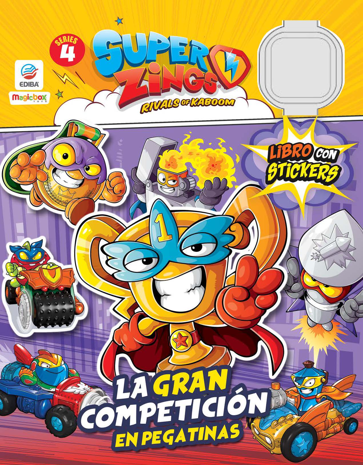 Libro con Stickers Superzings Nº 1 Series 4