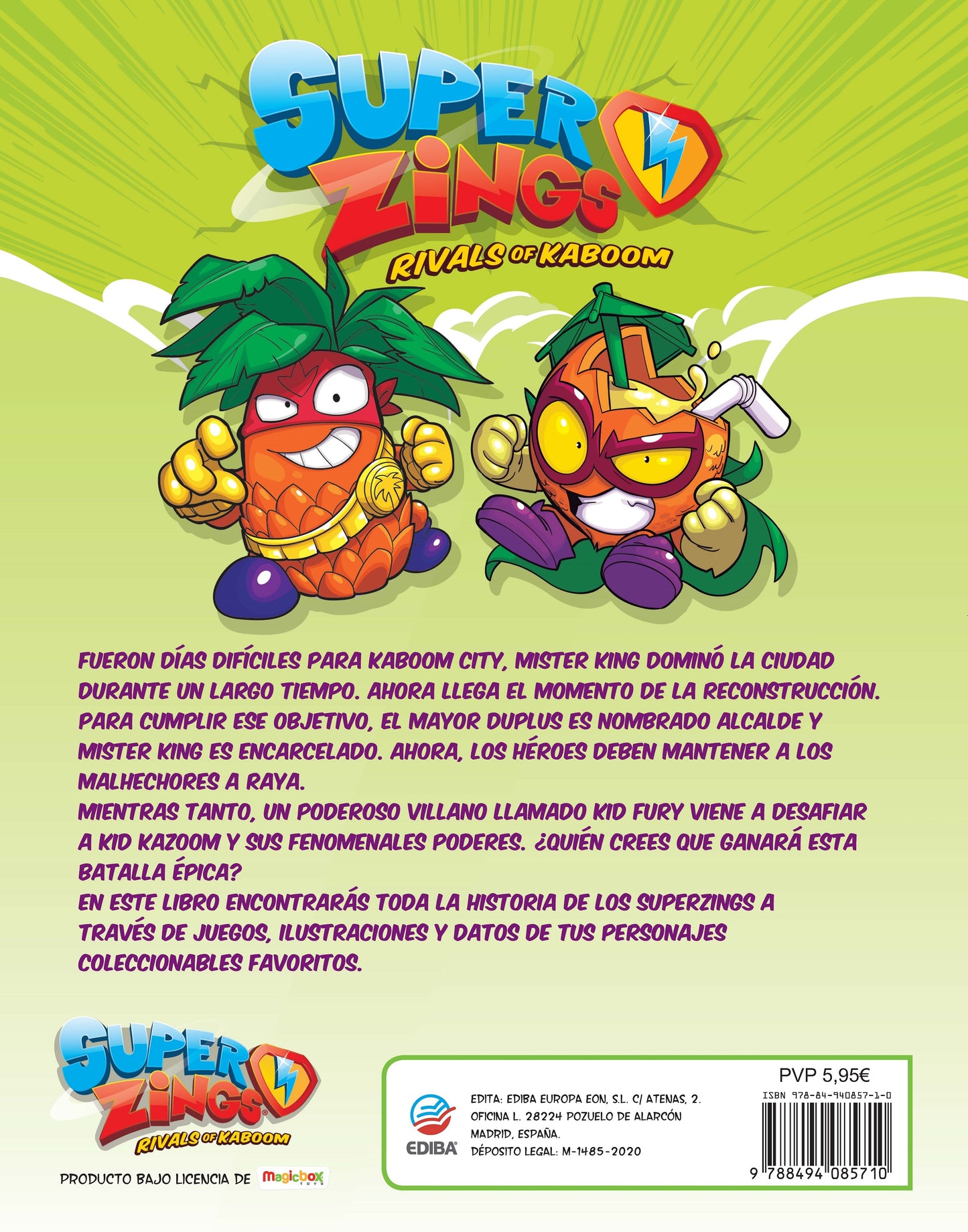 Libro para Colorear Superzings Nº 2 Series 5