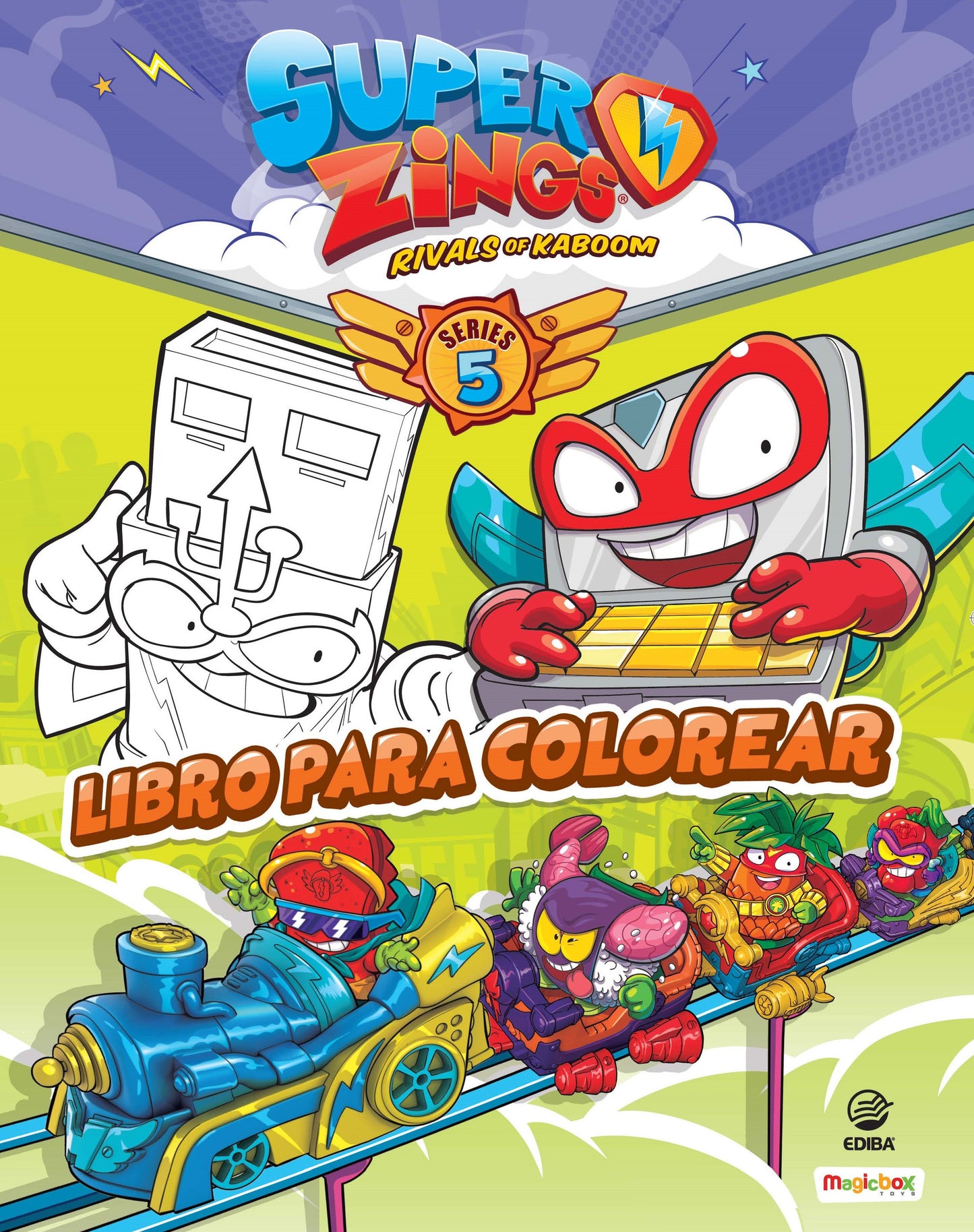 Libro para Colorear Superzings Nº 2 Series 5