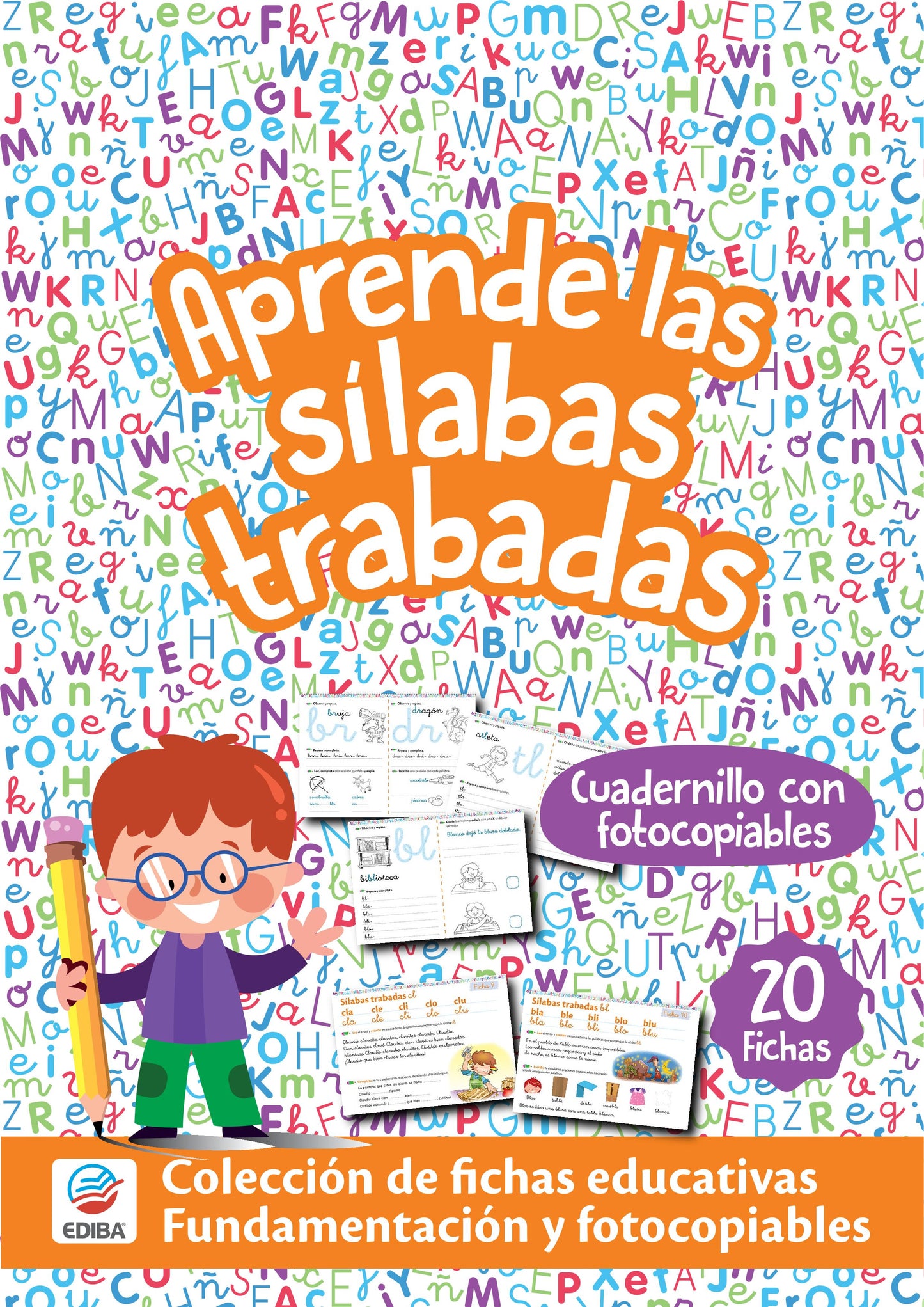 Fichas Educativas Nº 3 - Aprende las Sílabas trabadas