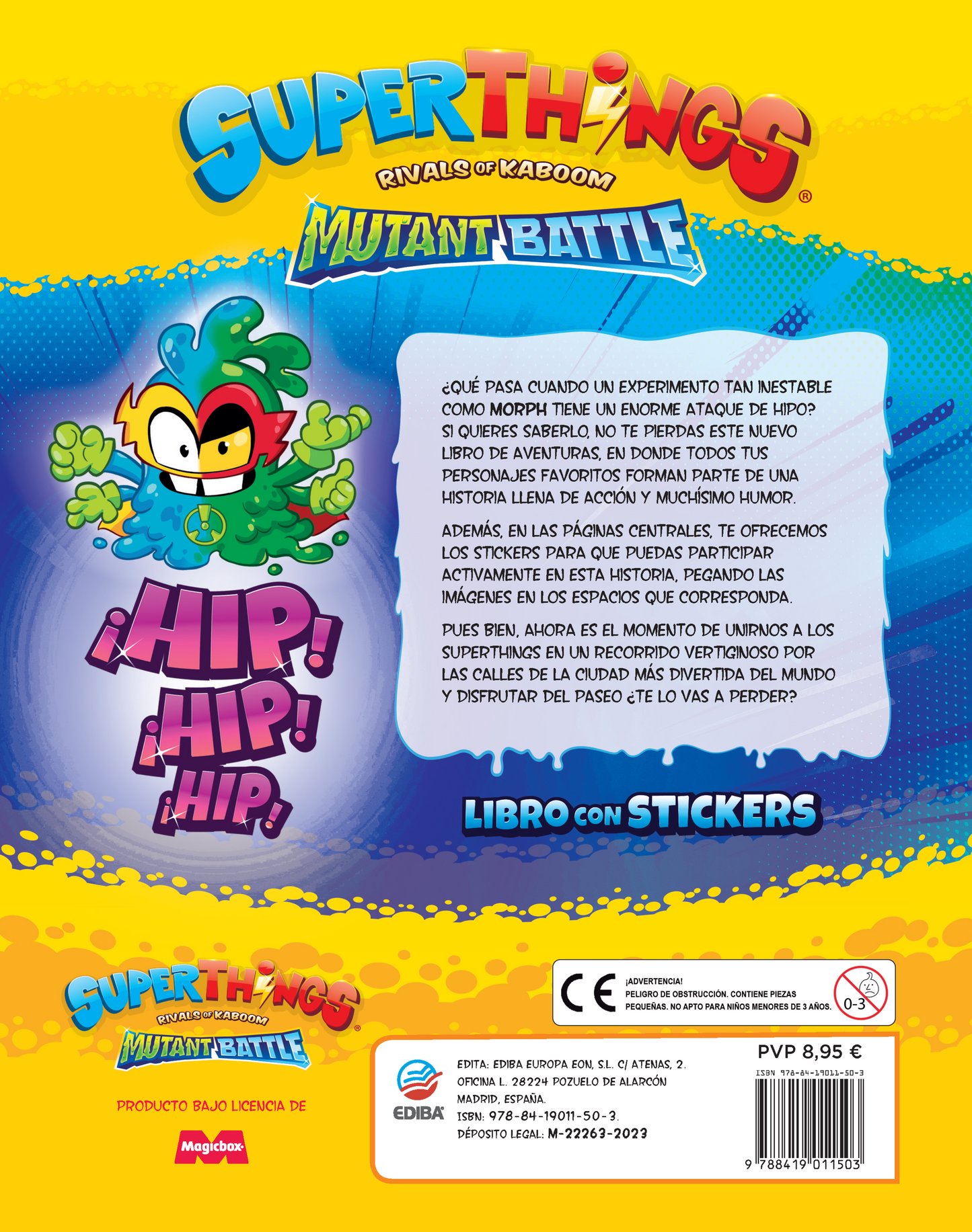 Libro con Stickers Superthings Nº10 Serie Mutant Battle