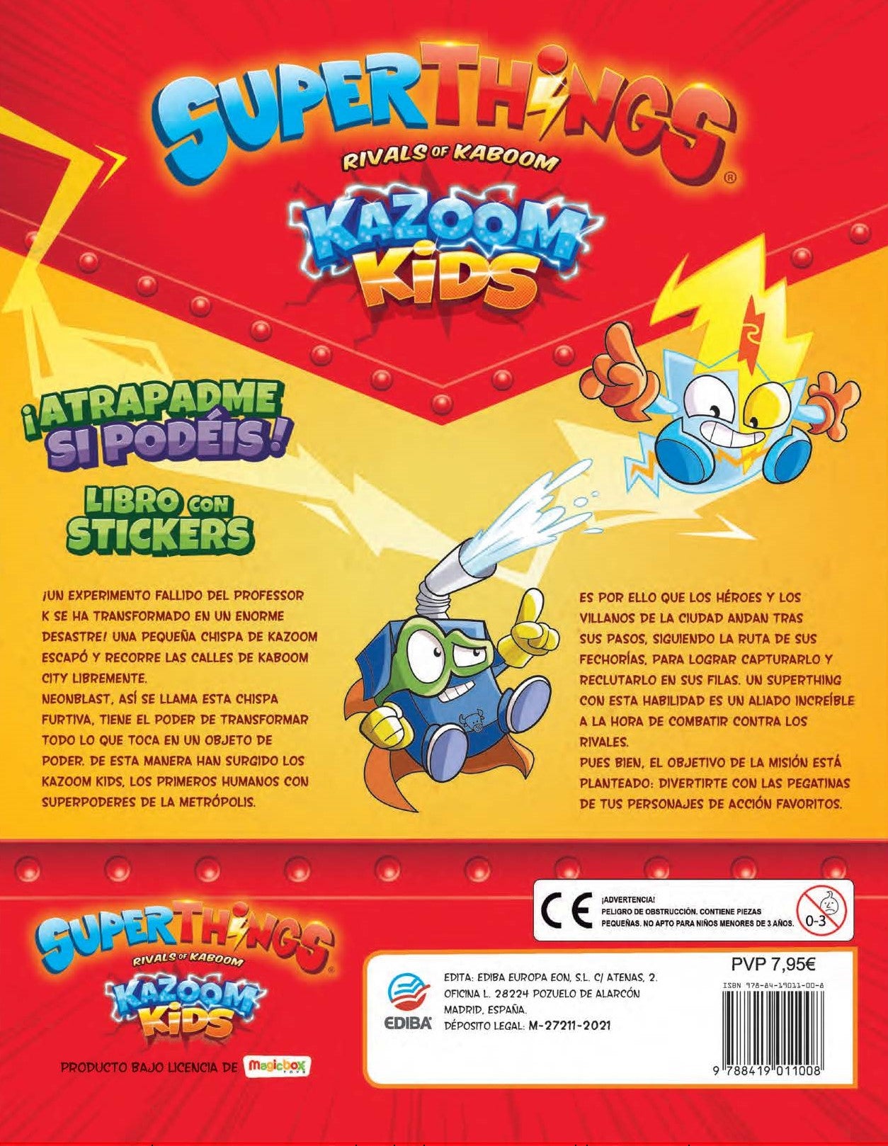 Libro con Stickers Superthings Nº 6 Serie Kazoom Kids