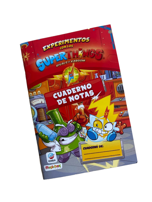 Cuaderno Notas Experimentos con los Superthings