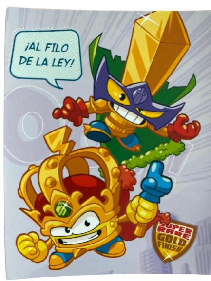 Imán Super Rare Gold Finish Superthings Serie Guardians of Kazoom