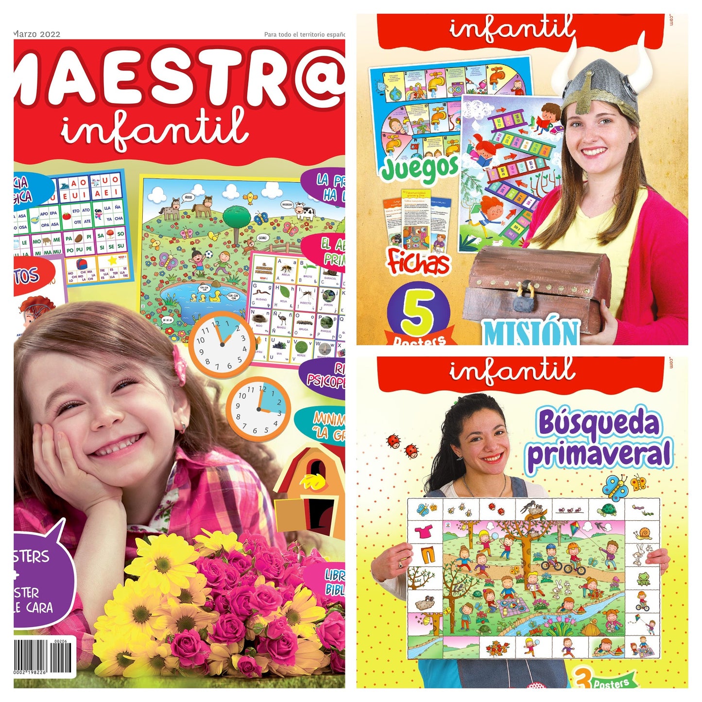 Maestr@ Infantil - Pack 3 Revistas Primavera